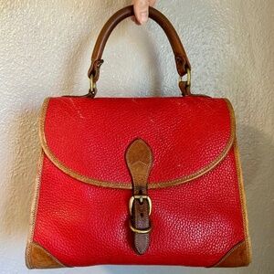 Vintage Red Leather Handbag